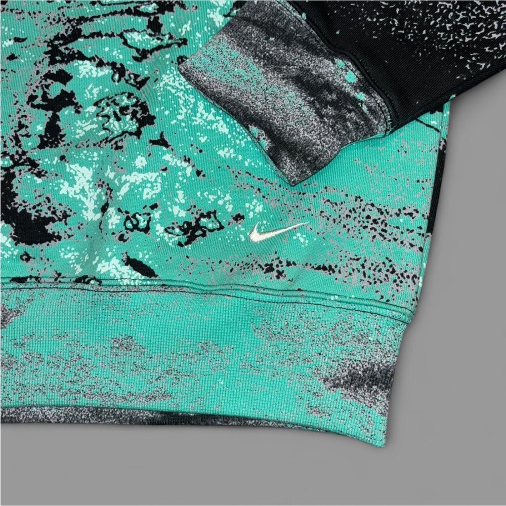 Nike ACG Therma Fit oversized All over print fleece crewneck ‘Light Menta’ NWT. - Picture 4 of 12